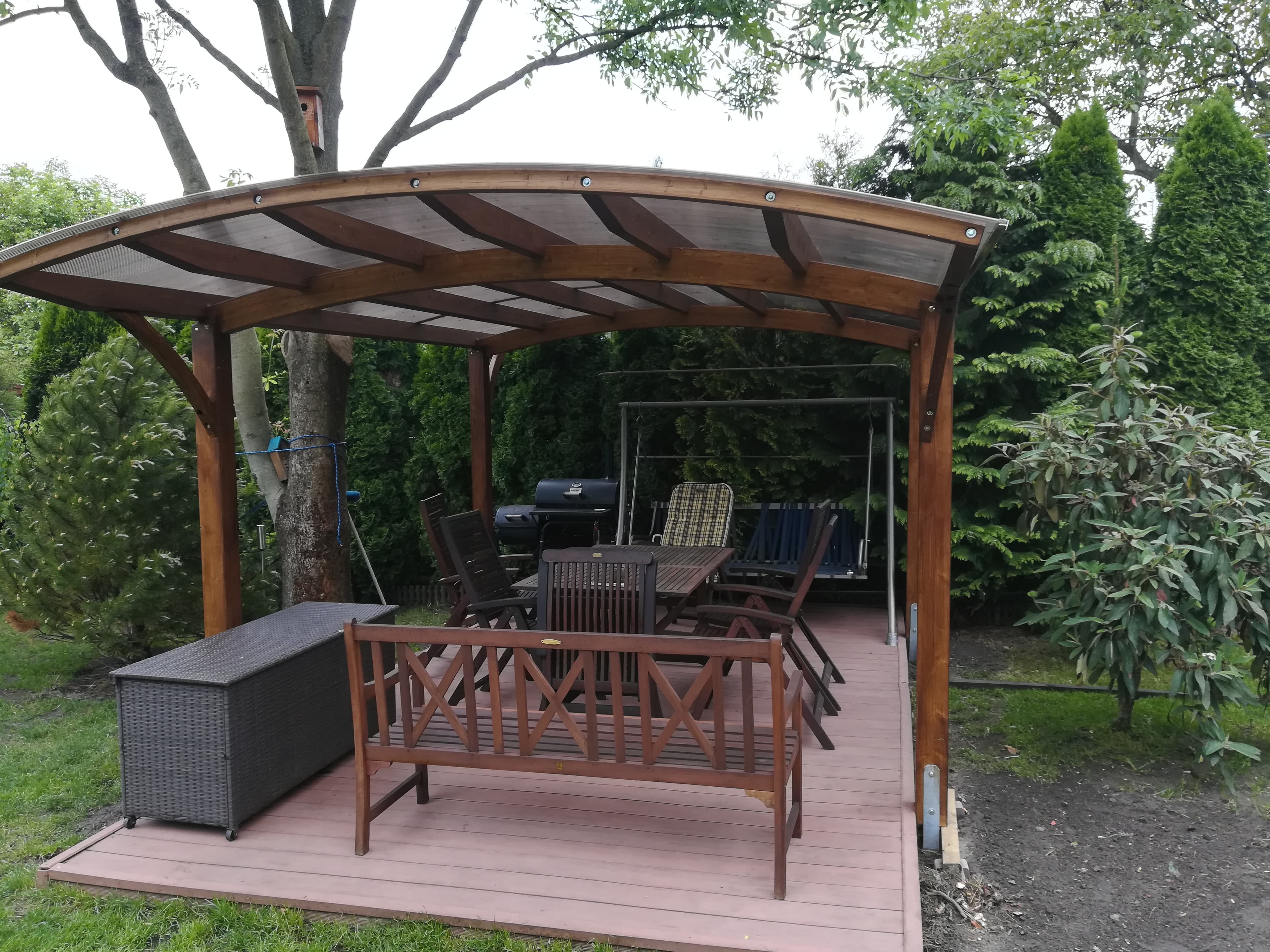 Zadaszenie tarasu na łukach