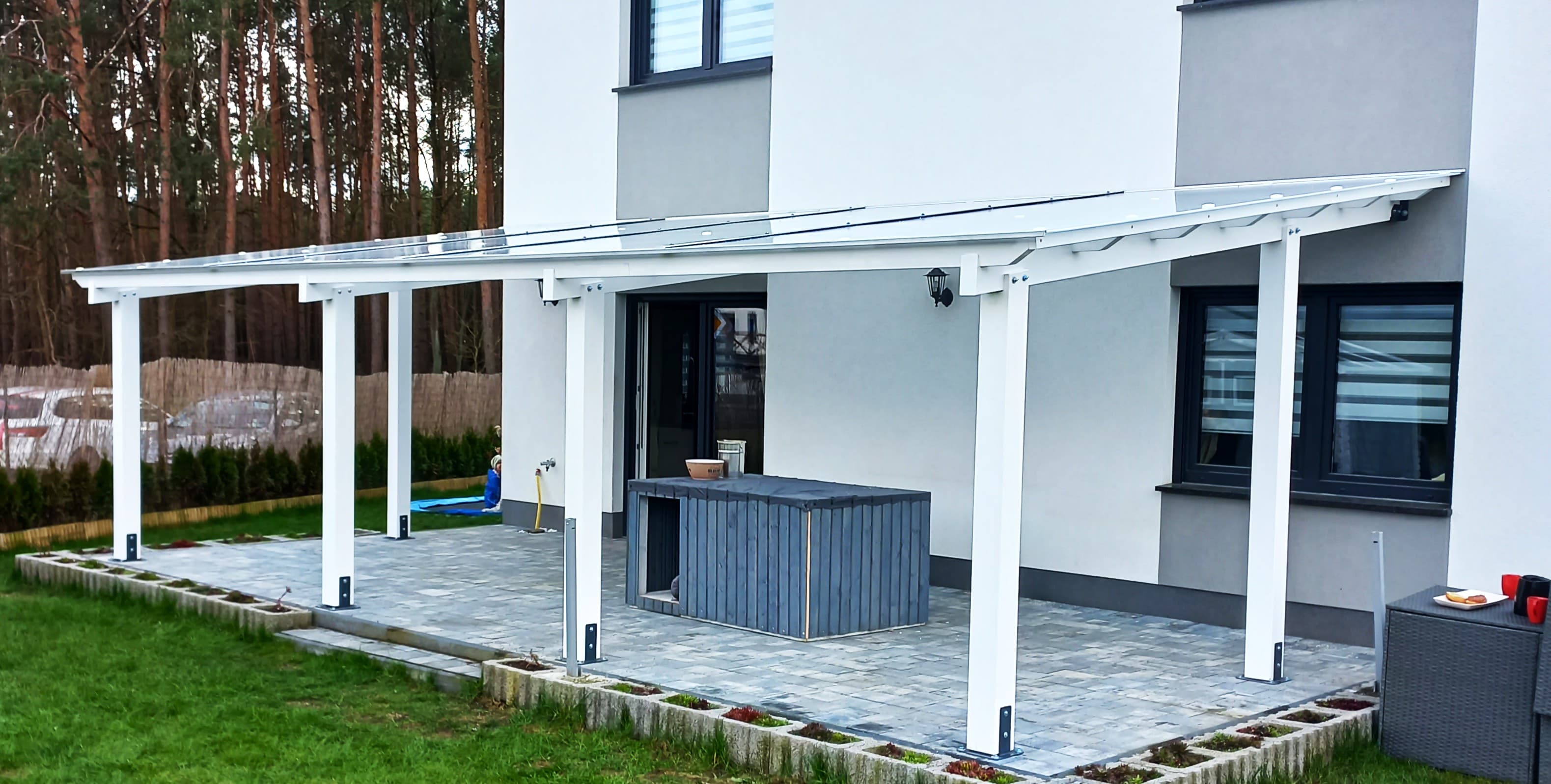 Zadaszenie tarasu na łukach