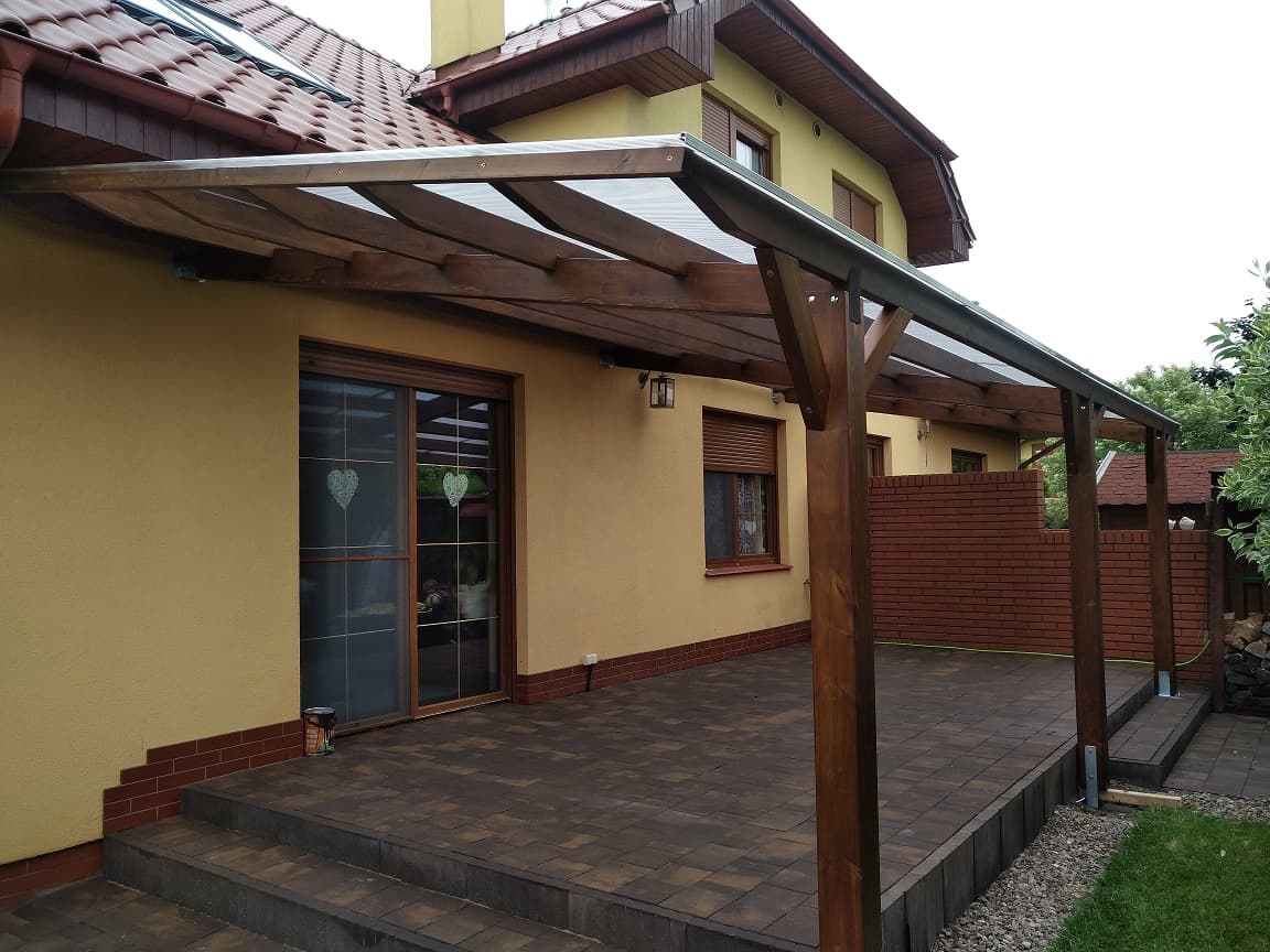 Zadaszenie tarasu na łukach