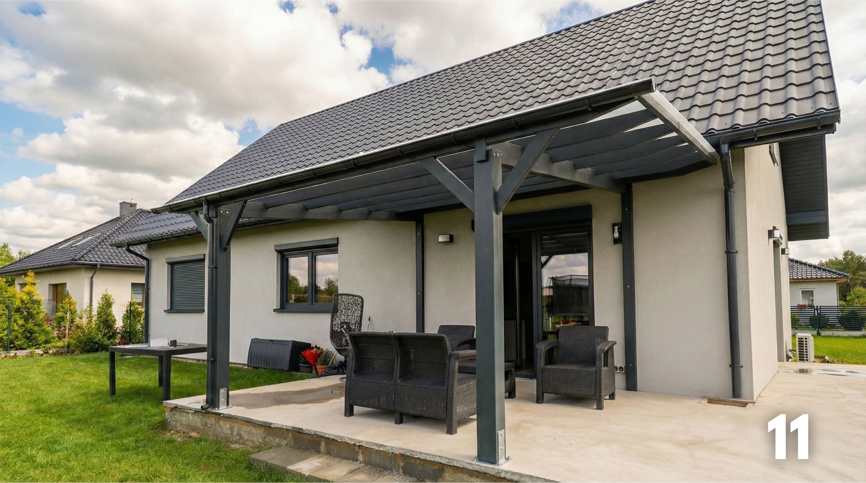 Przyścienne prosty spadek